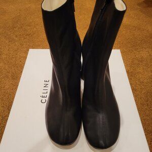 Celine Black Bootie. Round toe. size 37.5